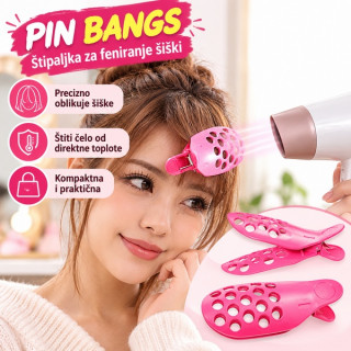 Pin bangs - Štipaljka za feniranje šiški