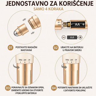 Anti-Age Masažer za Oči i Usne – Vidljivo Zategnuto Lice za Par Minuta