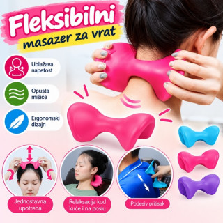 Fleksibilni ergonomski masazer za vrat