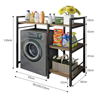 Steel Space Pro - Premium stalak sa policama iznad veš mašine