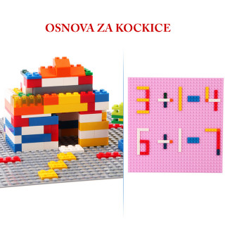 Podloga za slaganje kockica 25*25 cm - Savršena osnova za kreativnu igru
