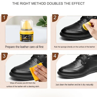 LeatherCare - krema za negu kožnih cipela sa aplikatorom