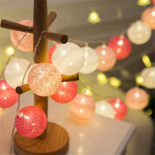 Pink Fairy lights – Svetleće roze i bele kugle za čaroban ambijent