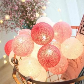Pink Fairy lights – Svetleće roze i bele kugle za čaroban ambijent