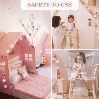 Pink Fairy lights – Svetleće roze i bele kugle za čaroban ambijent