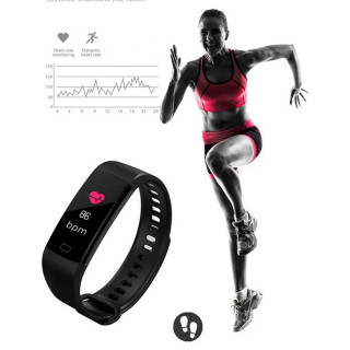 Black Smart Band - Pametna fitnes narukvica
