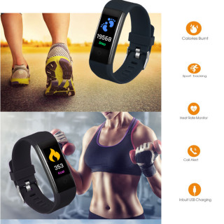 Black Smart Band - Pametna fitnes narukvica