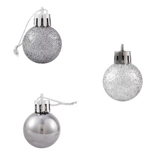 Silver-Blue Shine set - 44 magična ukrasa za jelku u srebrnim i plavim nijansama