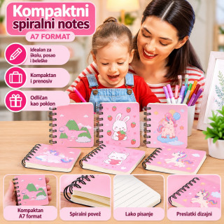 Blokčić - Kompaktni spiralni notes A7