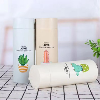 Love Cactus - Staklena boca sa poklopcem za napitke