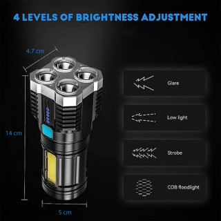 Power light – Jaka ručna lampa sa 4 zraka