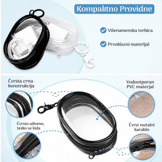 Clip and Go - Transparentni neseser-privezak za sitne stvari