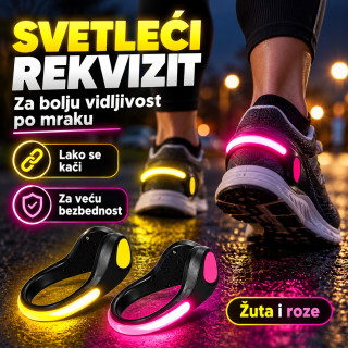 Svetleći rekvizit za ruku ili nogu - za vidljivost po mraku