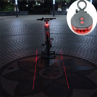 Zadnje svetlo za bicikl i dvostruki laser za odličnu vidljivost