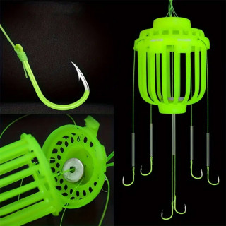 Fluorescentna zamka za ribe sa 6 udica