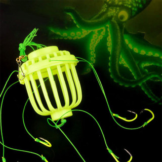 Fluorescentna zamka za ribe sa 6 udica