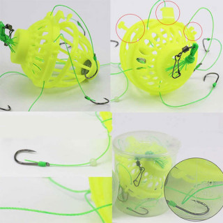 Fluorescentna zamka za ribe sa 6 udica