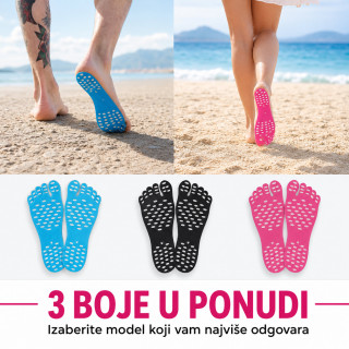 Lepljivi štitnici za stopala – za plažu, bazen i vreo pesak
