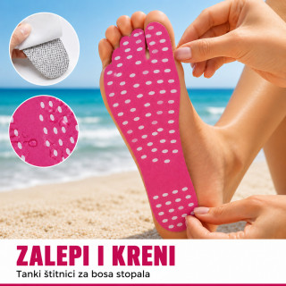 Lepljivi štitnici za stopala – za plažu, bazen i vreo pesak