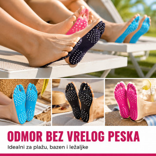 Lepljivi štitnici za stopala – za plažu, bazen i vreo pesak