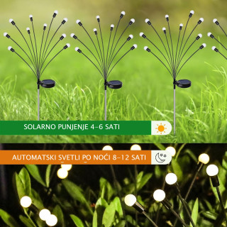 Buket dvorišnih LED solarnih lampica