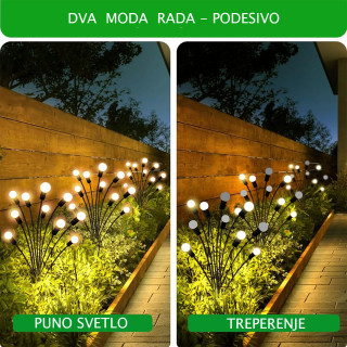 Buket dvorišnih LED solarnih lampica