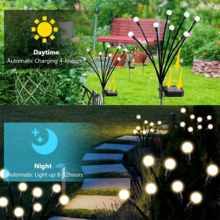 Buket dvorišnih LED solarnih lampica