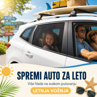 Auto mrežica za sunce – zaštita za stakla za decu i putnike, 2 kom