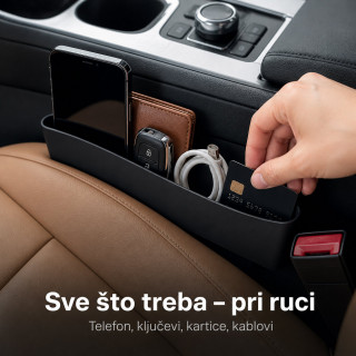 Set 2 auto organizera za telefon, ključeve i sitnice