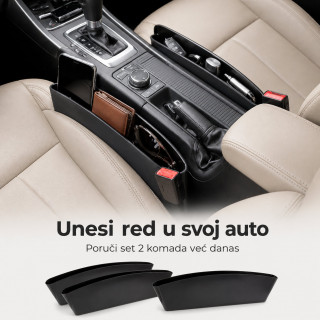 Set 2 auto organizera za telefon, ključeve i sitnice