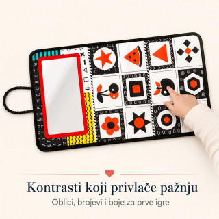 Baby Vision 4u1 razvojna prostirka sa ogledalom za bebe - Tummy Time