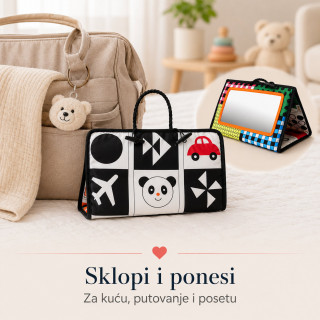 Baby Vision 4u1 razvojna prostirka sa ogledalom za bebe - Tummy Time