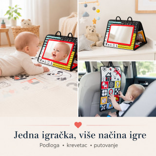 Baby Vision 4u1 razvojna prostirka sa ogledalom za bebe - Tummy Time