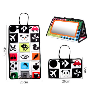 Tummy Time Baby Vision - 4u1 razvojna prostirka sa ogledalom za bebe