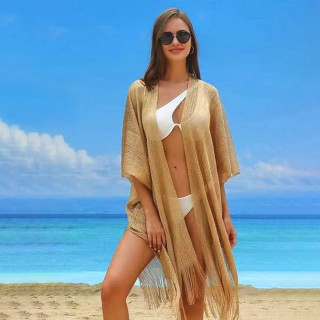 Golden BIKINI COVER UP - Ogrtač za plažu u bež zlatnoj boji