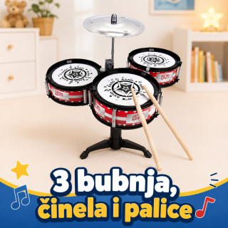 Set bubnjeva za decu – Drum Party muzička igračka za male muzičare