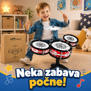 Set bubnjeva za decu – Drum Party muzička igračka za male muzičare