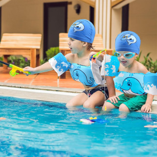 Kids swim - Prsluk sa mišićima za održavanje na vodi 