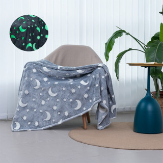 Gray Star Blanket - Sivo ćebe sa svetlećim zvezdama