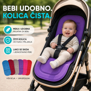 Univerzalna bebi podloga za kolica – mekana, periva i praktična