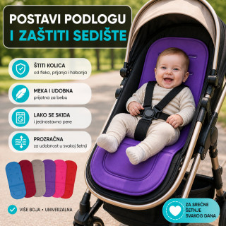 Univerzalna bebi podloga za kolica – mekana, periva i praktična
