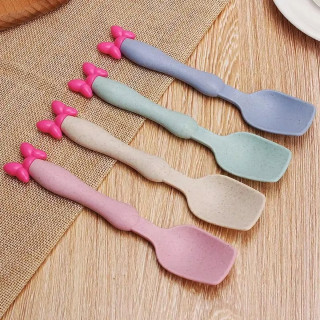 Mini Maus pastelni set - tanjirić sa kašikom i viljuškom