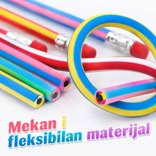 Set od 5 magičnih savitljivih olovaka za decu – Šarene Flexi Pencil olovke