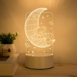 3D mesec - Ukrasna LED lampica