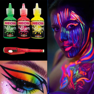 Face Neon Paint – Neonske boje za lice + lampica