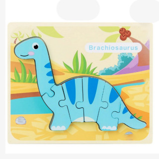 3D Dino kreativne drvene puzle razigranih motiva i boja