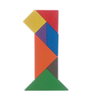 Tangram - Drvene dečije slagalice sa geometrijskim motivima