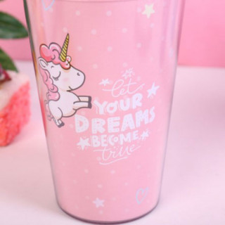 Unicorn cup - Čaša za piće sa slamkom