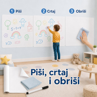 Magična zaštitna zidna folija za zid – dete crta, zid ostaje čist