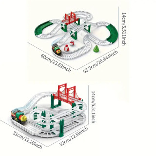 Christmas track - Set sa vozićem i Deda Mrazom